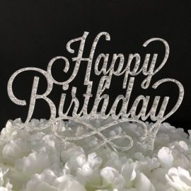 Taart Topper Acryl "Happy Birthday" (3)