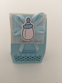 Giftbox "Babyfles" Blauw