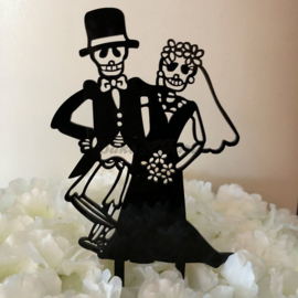 Taart Topper Acryl "Creepy Wedding" (1)