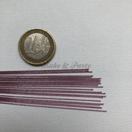 Culpitt - Floral Wire 24 Gauge Metallic Roze (50 stuks)