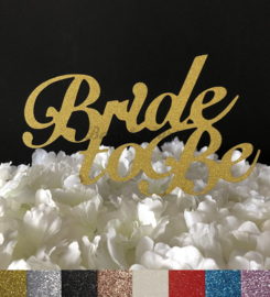 Taart Topper Carton "Bride To Be" (3)