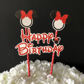 Taart Topper Carton "Happy Birthday" (16)