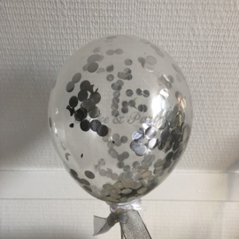 Taart Topper "Ballon" (1) Zilver