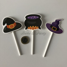 Taarttoppers "Halloween" (3) Carton (3 stuks)