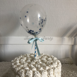 Taart Topper "Ballon" (1) Blauw