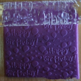 Reliëf Roller "Happy Birthday"