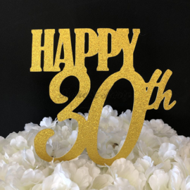 Taart Topper Carton "Happy 30th" (2)