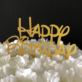 Taart Topper Carton "Happy Birthday" (7)