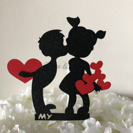 Taart Topper Carton "Love" (2)