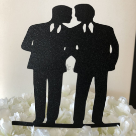 Taart Topper Carton "Gay Love"