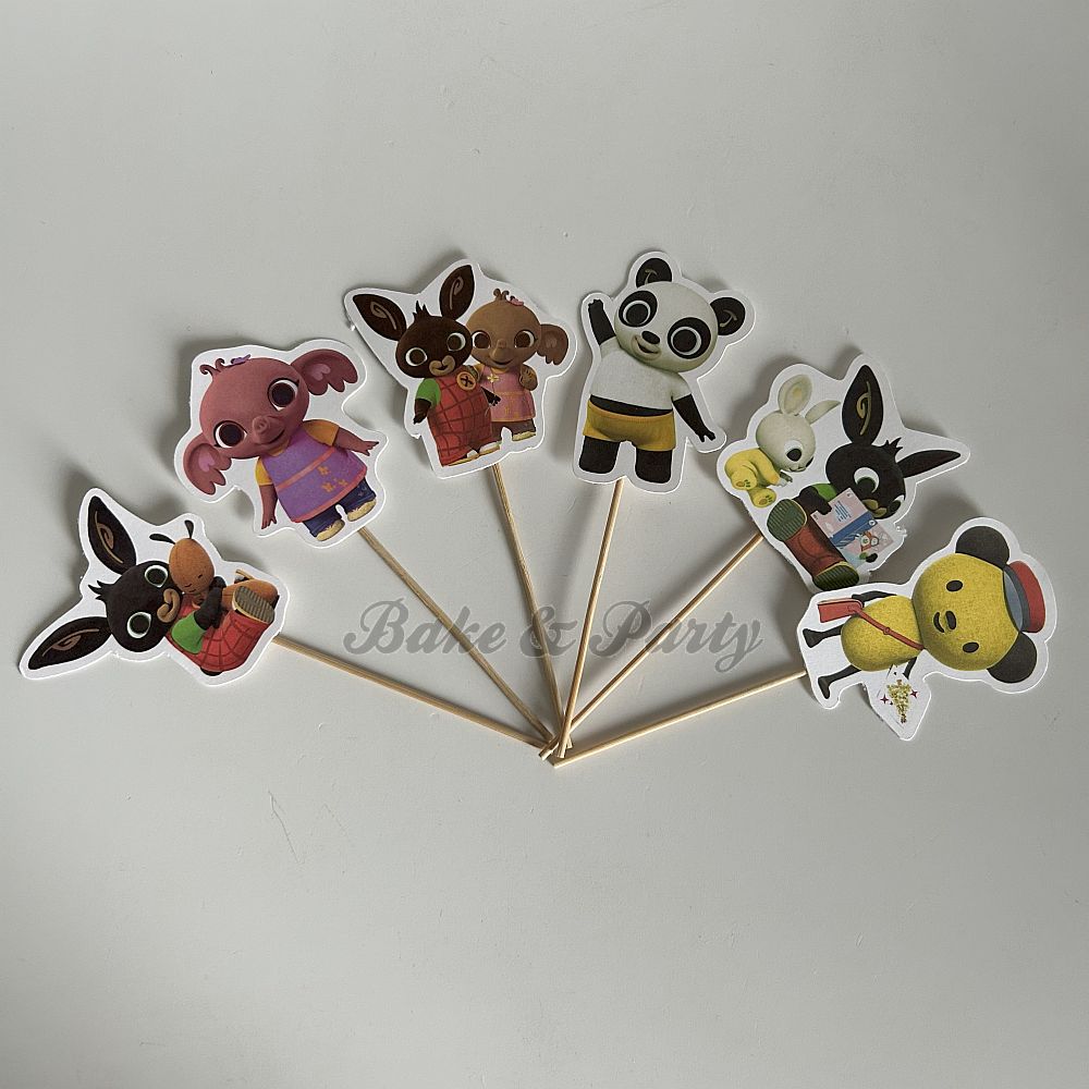 Cupcake Toppers "Bing" (12 stuks)