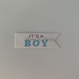 Babyshower Tags "It's a Boy" (25 stuks)