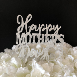 Taart Topper Carton "Happy Mothers Day"