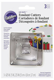 Wilton - Square Cut Out Set (3 stuks)