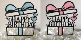 Taart Topper Carton "Happy Birthday" (18)