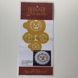 Designer Stencils - "Jack O Lantern Faces" (4 stuks)