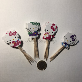 Cupcake Toppers "Hello Kitty" (1) (24 stuks)