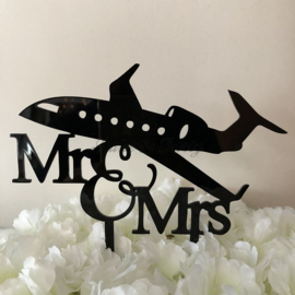 Taart Topper Acryl "Mr & Mrs" (23)