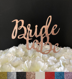 Taart Topper Carton "Bride To Be" (4)