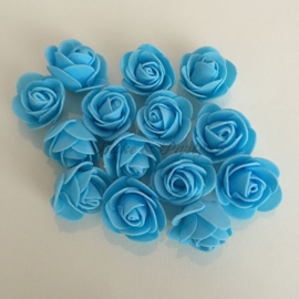 Decoratie "Roosjes" Foam Blauw