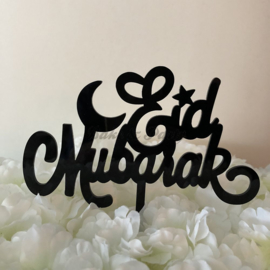 Taart Topper Acryl "Eid Mubarak" (1)