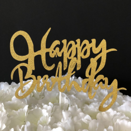 Taart Topper Carton "Happy Birthday" (8)