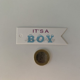 Babyshower Tags "It's a Boy" (25 stuks)