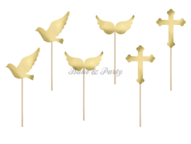 Cupcake Toppers "First Communion" (6 stuks)