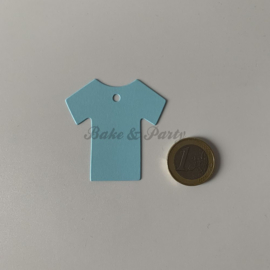 Babyshower Tags "Hemdje Blauw" (25 stuks)