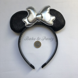 Diadeem "Minnie Mouse" (Zwart/Zilver)