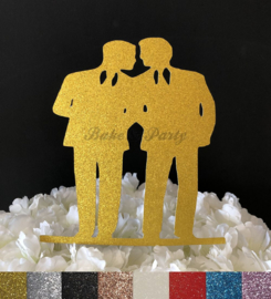 Taart Topper Carton "Gay Love"