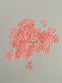 Decoratie Confetti "It's A Girl" Roze (250 stuks)