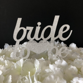 Taart Topper Carton "Bride To Be" (2)