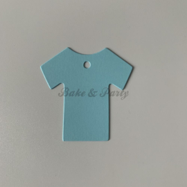 Babyshower Tags "Hemdje Blauw" (25 stuks)