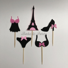 Taart Topper Carton "Moulin Rouge"