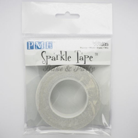 PME - Sparkle Tape White / Silver Sparkle