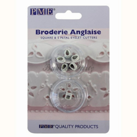 PME  - Square & 5 Petal Eyelet Cutters