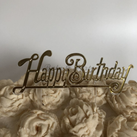 Cupcake Toppers "Happy Birthday" (5 stuks)