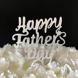 Taart Topper Carton "Happy Fathers Day" (2)