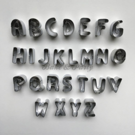 Cutters "Alfabet" Aluminium