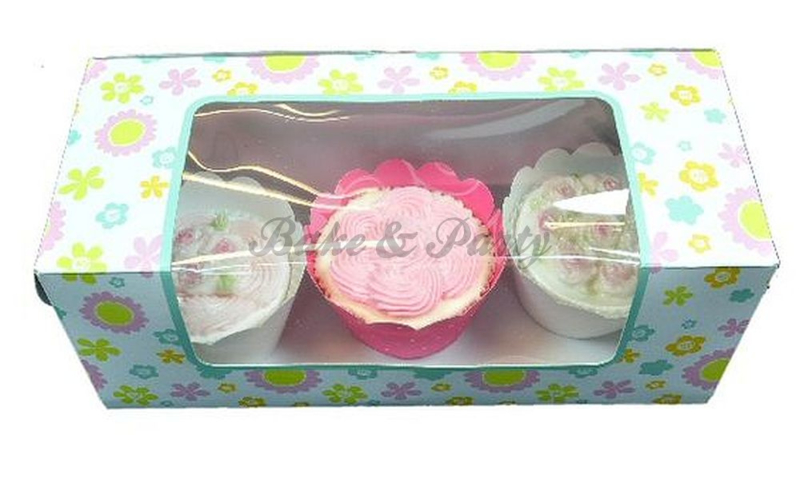 Wilton Garden Flowers Cupcake Boxes (3 stuks) - 24 x 10 x 9,5 cm