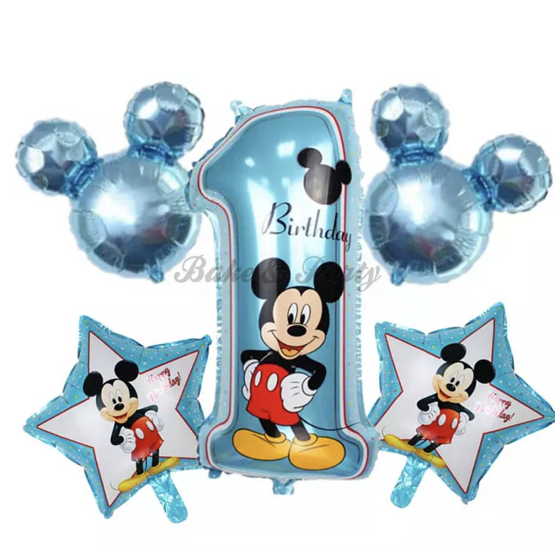 Folie Happy Birthday "Mickey Mouse" (2) (5 | Ballonnen | Bake & Party