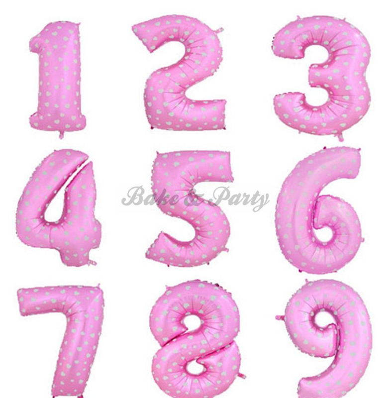 een Drastisch lunch Folie Ballonnen "Cijfers" Roze | Ballonnen | Bake & Party