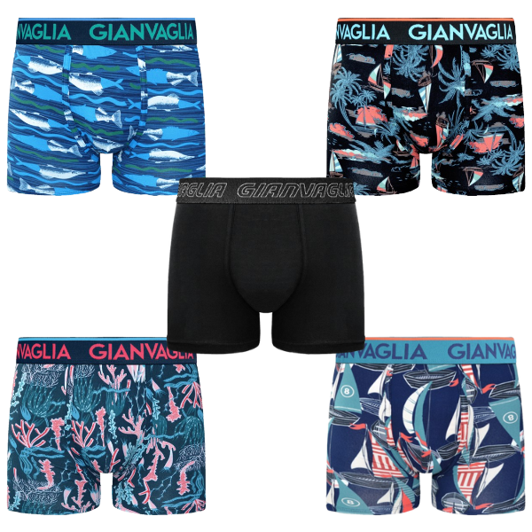Gianvaglia Katoenen Heren Boxershort 5-pack set 1