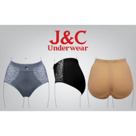 J&C Underwear Dames Tailleslip Licht Corrigerend 201 Zwart
