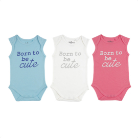 Fun2wear Romper Born To Be Cute Roze