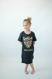 Fun2wear bigshirt WILD CHILD Zwart