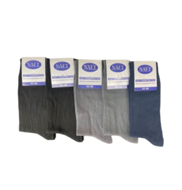 Naft 100% katoen Sokken 5-pack Grijs