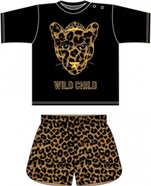 Fun2wear Shortama WILD CHILD Zwart