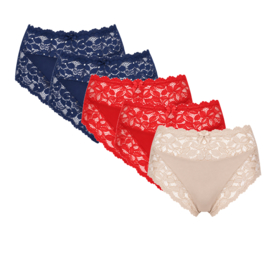 J&C Underwear dames slip 805 5-pack multicolor